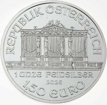 1 Troy Ounce - Argent .999 - Philharmonique 2026 - 31,1 gram