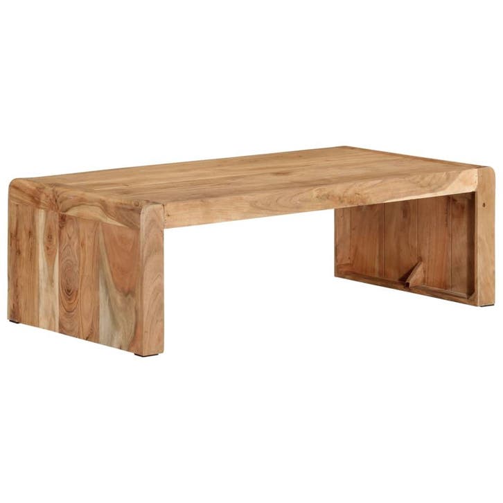 vidaXL Salontafel 110x55x35 cm massief acaciahout, Maison & Meubles, Tables | Tables de salon, Envoi