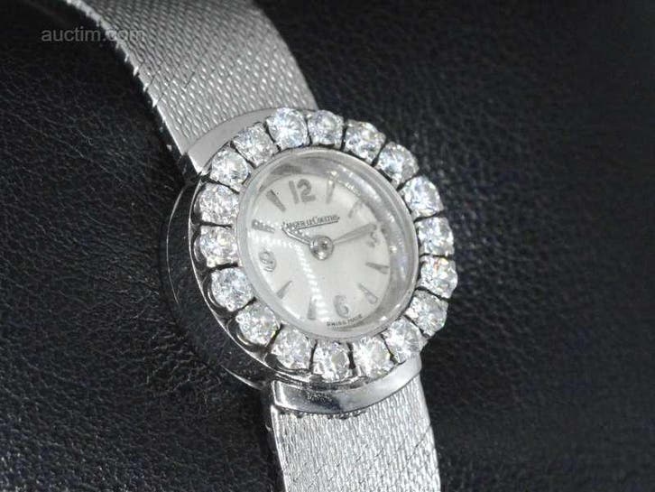 Jaeger le Coultre witgouden dames horloge met..., Handtassen en Accessoires, Overige Accessoires, Ophalen