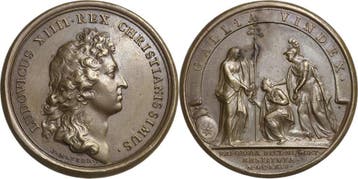 Brons medaille 1664 Erfurt, Verzenden, België