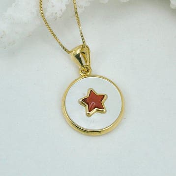 Koraal - Zilver, Verguld, Zonder reservering - Ketting met