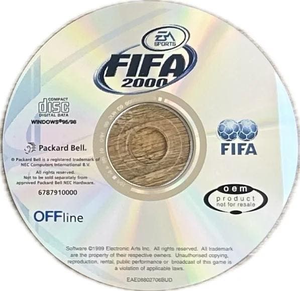 FIFA 2000 [Disc Only, Packard Bell OEM], Consoles de jeu & Jeux vidéo, Jeux | PC, Envoi