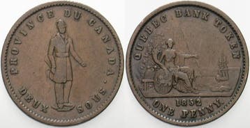 Token Penny 1852 Kanada (MuntenenBankbiljetten-Wereldmunten), Verzenden