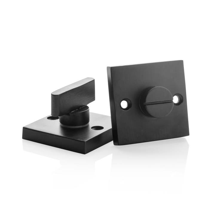 WC-slot Piazza zwart - voor binnendeur - Mooi Deurbeslag, Doe-het-zelf en Bouw, Hang- en Sluitwerk, Slot, Nieuw, IJzer, Ophalen of Verzenden
