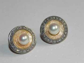 Boucles doreilles - 14 carats Or jaune Diamant (Naturelle), Nieuw
