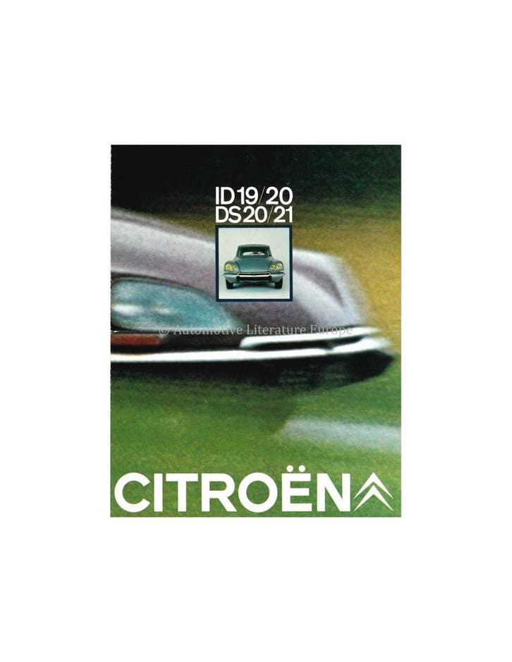 1969 CITROEN DS / ID PROGRAMMA BROCHURE NEDERLANDS, Livres, Autos | Brochures & Magazines