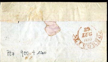 Italiaanse oude staten - Toscane 1852 - Het ongebruikelijke, Gestempeld
