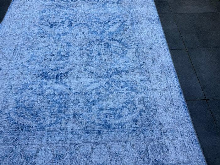 B2B Carpets - Green Village Blue – Vintage Design Vloerkleed, Huis en Inrichting, Stoffering | Tapijten en Vloerkleden
