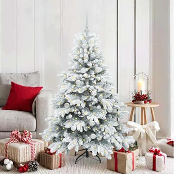 vidaXL Kunstkerstboom met 150 LED met standaard Wit 150 cm, Verzenden