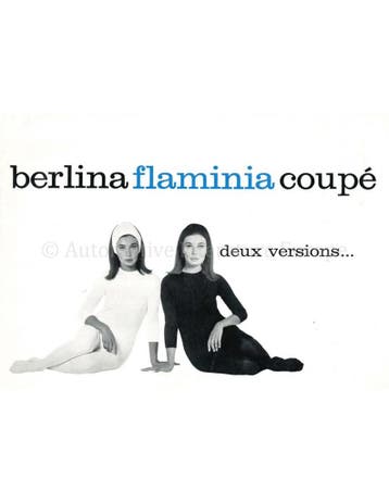 1969 LANCIA FLAMINIA BERLINA | COUPÉ BROCHURE FRENCH