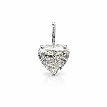 Zonder minimumprijs - Hanger - 14 karaat Witgoud - 2.09ct.