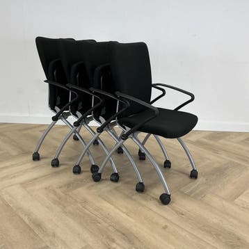 complete set van 4 stuks Haworth comforto X99, Huis en Inrichting, Gebruikt, Zwart