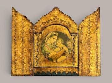 Icône - Bois doré - Madonna