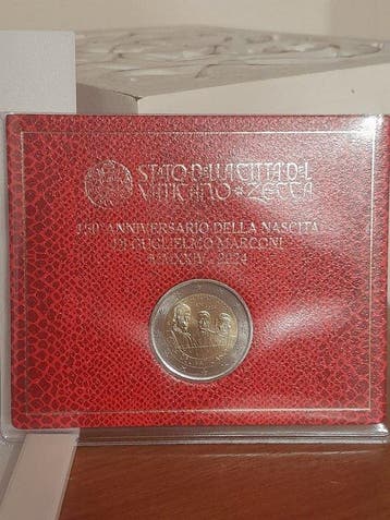 Vatican. 2 Euro 2024 Guglielmo Marconi (Sans prix de