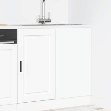 vidaXL Onderkast Porto bewerkt hout wit, Verzenden, Nieuw