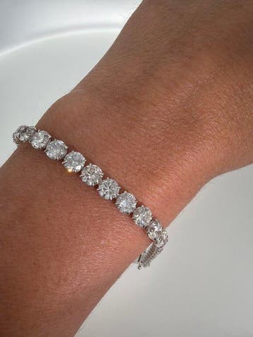 Armband - 14 karaat Witgoud - 17.50ct. tw. Diamant, Nieuw