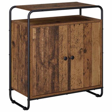 vidaXL Dressoir Eikenhout 68 x 35 x 75 cm Bewerkt hout, Verzenden