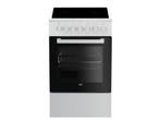 Beko FSM57100GW - Fornuis - 4 kookzones keramisch - Wit, Verzenden, Zo goed als nieuw