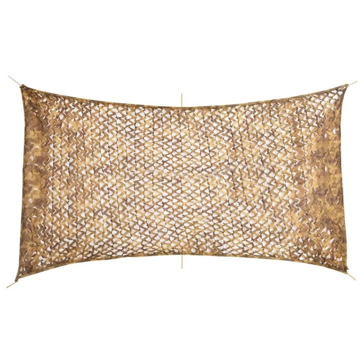 vidaXL Camouflagenet met opbergzak 506x279 cm zandkleurig, Sports & Fitness, Accessoires de sport de tir, Envoi