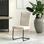 Set van 8 Leren eetkamerstoelen Retro - Toledo Misty, Ophalen of Verzenden