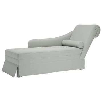 vidaXL Chaise longue met bolster&rechterarmleuning fluweel, Verzenden