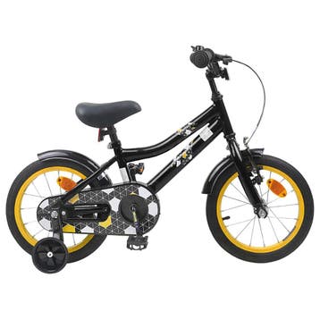 vidaXL Kinderfiets 12 Inch voor 2-4 jaar oud Zwart, Verzenden, Nieuw