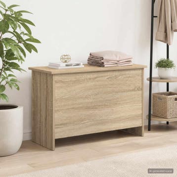 vidaXL Opbergkist met opslag Sonoma Eiken 80 x 40 x 50 cm, Verzenden