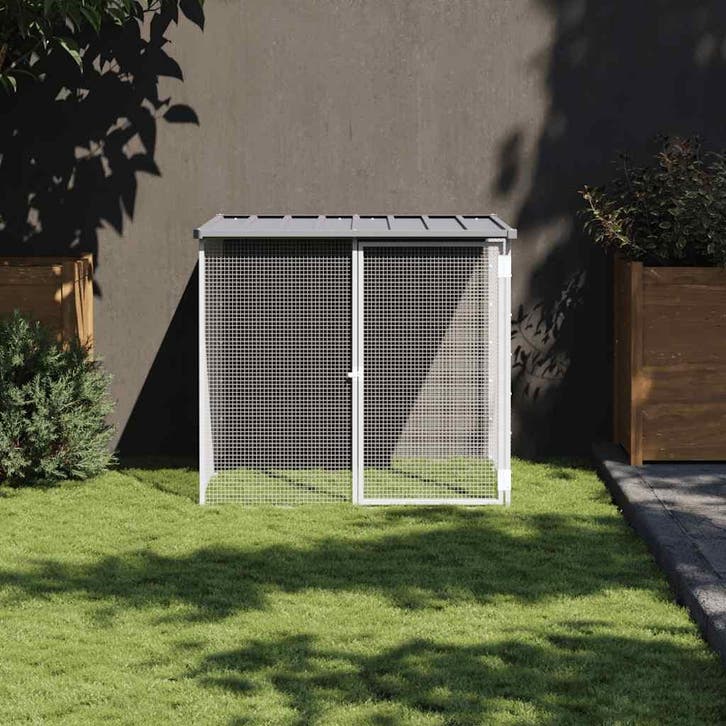 vidaXL Kippenhok met dak 103x98x90 cm gegalvaniseerd staal, Dieren en Toebehoren, Knaagdieren en Konijnen | Hokken en Kooien, Nieuw