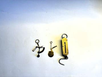 Post/brieven weegschaal (3) - Messing, IJzer -, Antiquités & Art