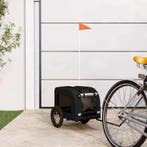 vidaXL Hondenfietstrailer oxford stof en ijzer zwart, Verzenden, Nieuw