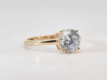Zonder minimumprijs - Ring - 14 karaat Geel goud - 2.03ct.