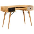vidaXL Schrijfbureau Bruin 110 x 55 x 76 cm Massief Mango, Verzenden, Nieuw