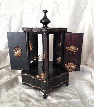 Fume-cigare - Carrousel à cigares Biedermeier antique avec, Collections