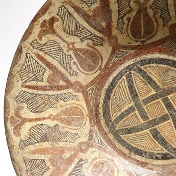 Islamitisch - Gouden Eeuw - Terracotta Grote kom, Antiek en Kunst