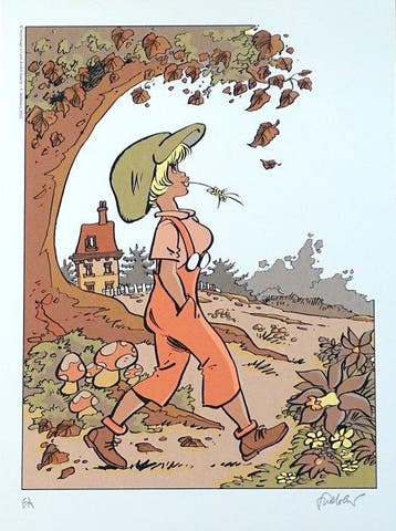 Walthéry, François - 1 Silkscreen - Natacha - Hommage à, Livres
