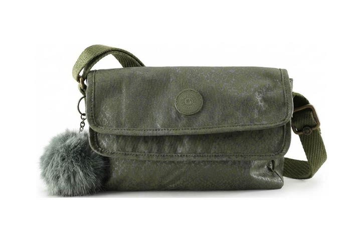 Kipling Schoudertas Groen, Handtassen en Accessoires, Tassen | Damestassen, Groen, Zo goed als nieuw, Verzenden