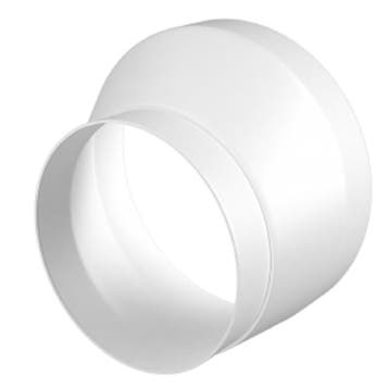Kunststof verloopstuk van Ø 125mm naar Ø 100mm, Verzenden