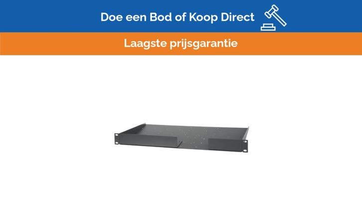 Bieden: Extron Universal 1U Rack Shelf Metal Mounting Brack, Watersport en Boten, Navigatiemiddelen en Scheepselektronica, Ophalen of Verzenden