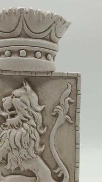 sculptuur, Stemma araldico - 33 cm - marmerpoeder
