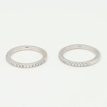 Ring - 18 karaat Witgoud Diamant (Natuurlijk), Nieuw