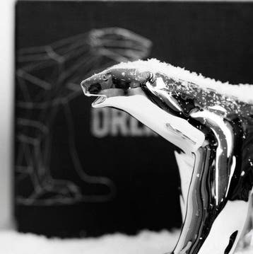 Richard Orlinski (1966) - Ours Pompon x Orlinski Silver