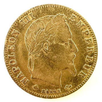 France. Napoléon III. 5 Francs 1868-A, Paris (Sans prix de
