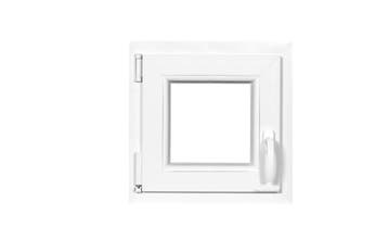 PVC raam draai b37xh37 cm wit stomp, Gevelraam of Ruit, Minder dan 80 cm, Minder dan 80 cm, Nieuw