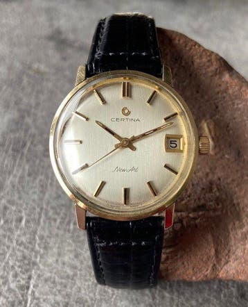 Certina - New Art 14K Gold Bezel-Gold/Steel - Zonder