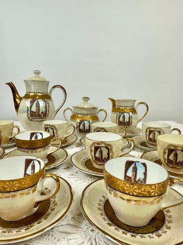 Richard Ginori - Koffieservies voor 12 (27) - Porselein,