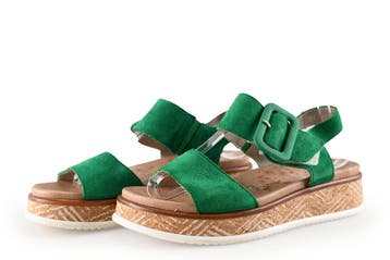 Rieker Sandalen in maat 37 Groen, Verzenden, Sandalen of Muiltjes, Zo goed als nieuw, Groen