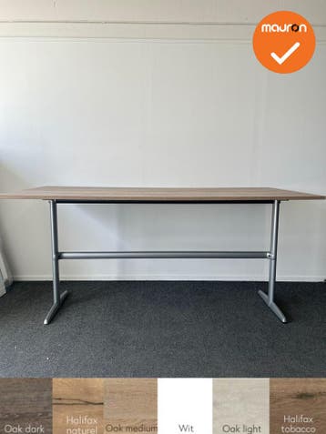 Ahrend Bartafel - 240x120cm - zilvergrijs onderstel - met bl, Vergader- of Presentatieruimte, Ophalen of Verzenden, Gebruikt, Tafel