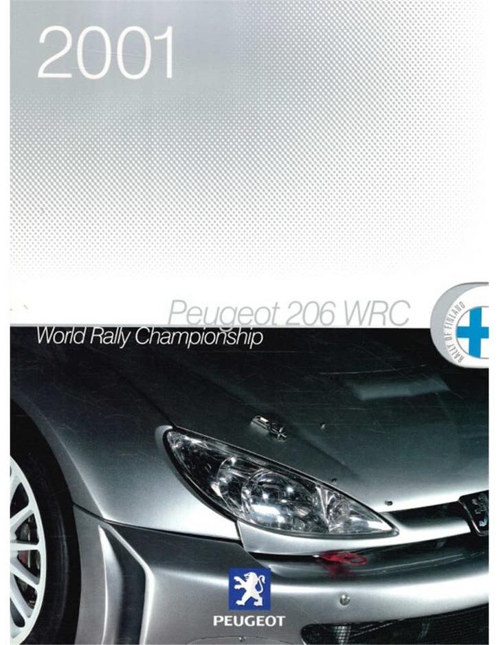 2001 PEUGEOT 206 WRC PERSMAP ENGELS, Livres, Autos | Brochures & Magazines