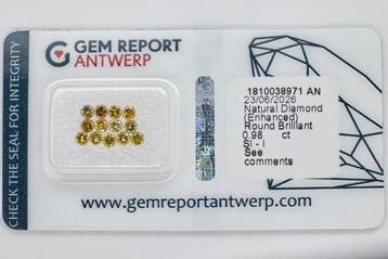 Zonder minimumprijs - 13 pcs Diamant (Kleurbehandeld) - 0.98