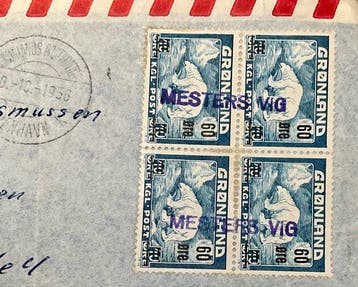 Groenland 1956 - Zeldzame en zeer decoratieve enveloppen met